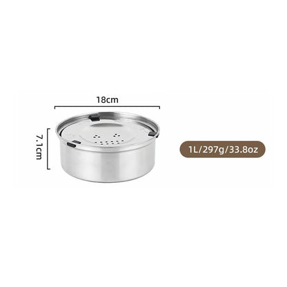 Heavy-Duty Stainless No Mess Water Bowl